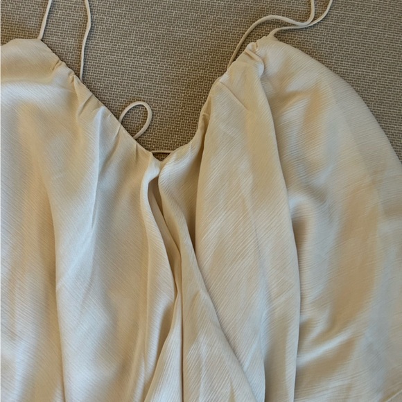 Reformation Alira Cami Top - Almond Cream Ruffle - Picture 6 of 10